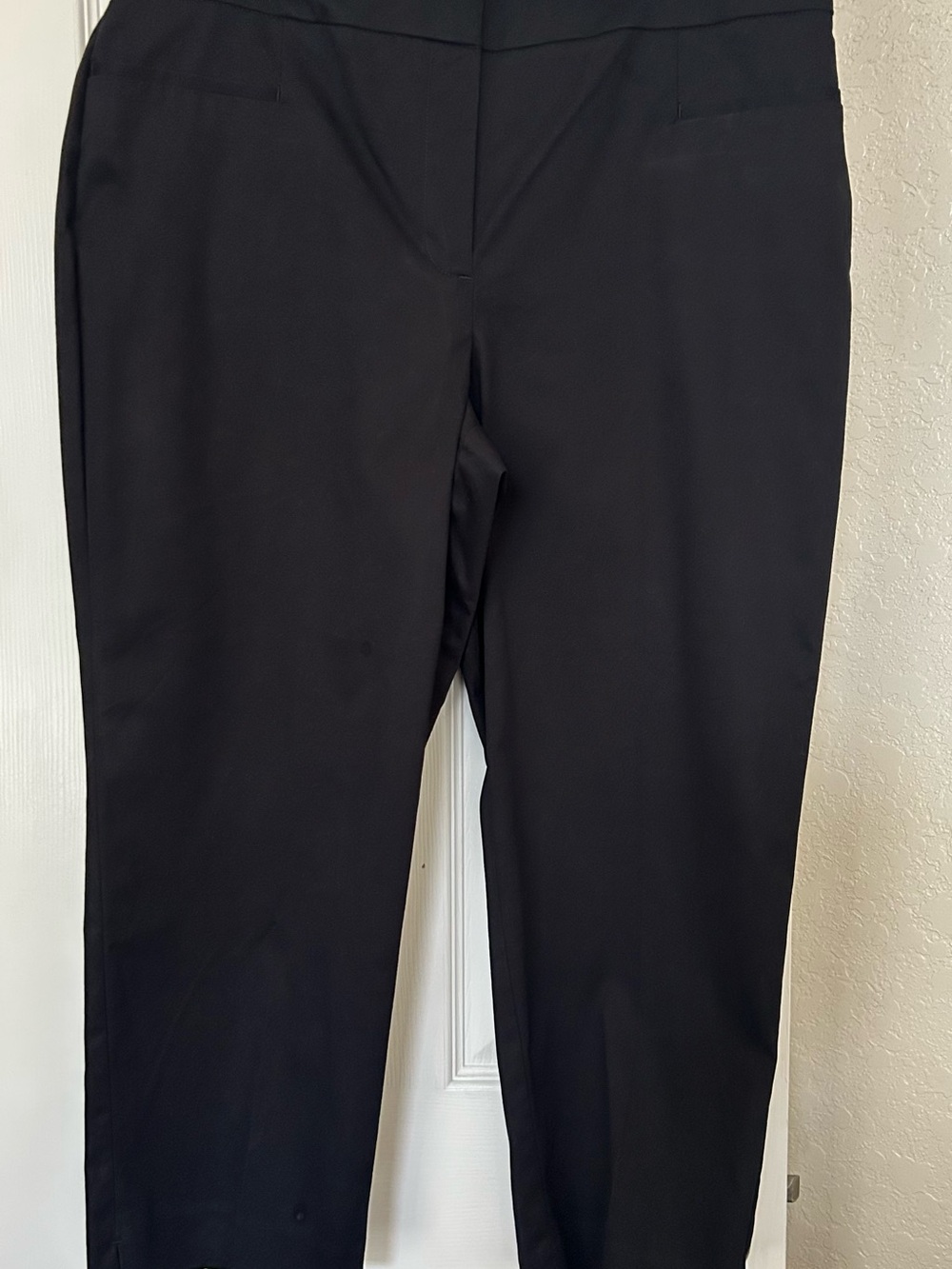 Ann Taylor Factory Black Cropped Straight-Leg Pants